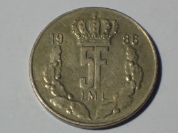 Luxembourg 5 Francs 1986 KM 60.1 - Luxembourg