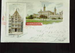 DR: AK "Gruß Aus..." HANNOVER Mit Leipnitz-Haus Und Polytechnikum Vom 14.2.1898 Mit 5 Pf Ziffer Knr:46 Nach Bergen - Saluti Da.../ Gruss Aus...