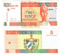 Caribbean 3 Pesos Convertibles 1994 EF - Cuba
