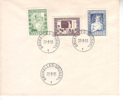 FDC 842-844 Sur Enveloppe Libre - 1951-1960