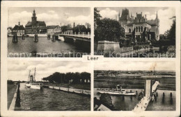 41587035 Leer Schloss Evenburg Hafenpartie Seeschleuse Leer (Ostfriesland) - Leer