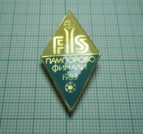 Bulgaria Bulgarien Bulgarie 1983 Ski, Skiing FIS Finals PAMPOROVO, Vintage Pin Badge, Abzeichen (ds1195) - Sport Invernali