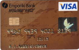 GREECE - Commercial Bank Gold Visa(Oberthur), 09/10, Used - Tarjetas De Crédito (caducidad Min 10 Años)