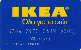 GREECE - IKEA, Millennium Bank Credit Card, Used - Cartes De Crédit (expiration Min. 10 Ans)