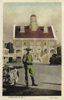 Curacao, N.W.I., WILLEMSTAD, Protestant Church, Soldier (1930s) Postcard - Curaçao