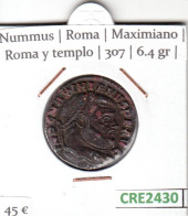 CRE2430 MONEDA ROMANA NUMMUS VER DESCRIPCION EN FOTO - Provincia