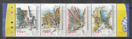 2006 Macau Street Scenes Complete Strip Of 4 SILVER  MNH - Neufs