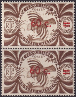 New Caledonia 1945 Sc 267 Calédonie 250 Pair MNH** - Nuevos