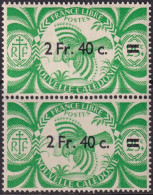 New Caledonia 1945 Sc 270 Calédonie 253 Pair MNH** - Ongebruikt