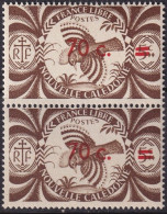 New Caledonia 1945 Sc 268 Calédonie 251 Pair MNH** - Unused Stamps