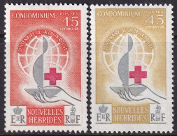 New Hebrides French 1963 Sc 110-1 Yt 199-200 Set MLH* - Nuovi