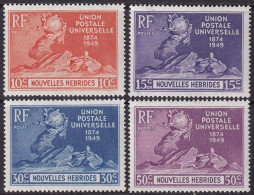 New Hebrides French 1949 Sc 79-82 Yt 136-9 Set MNH** - Nuevos