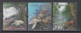 2010 Malaysia Threatened Habitats Turtles Otters Tapir Environment Complete Set Of 3 MNH - Malaysia (1964-...)