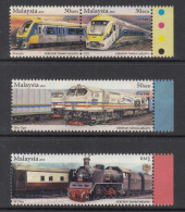 2010 Malaysia Trains Locomotives  Complete Set Of 4 MNH - Malaysia (1964-...)