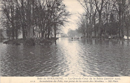 FRANCE - Paris - Inondations De Paris - Bois De Boulogne - Inondation Du Polo Route Des Moulins - Carte Postale Ancienne - The River Seine And Its Banks