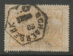 Belgique Belgie Belgium COB TR14 Oblitéré Used, Avec Filigrane 1894 RARE! Cote: 142,50€ (95 + 50%) - Usati