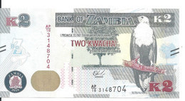 ZAMBIE 2 KWACHA 2018 UNC P 56 B - Zambia