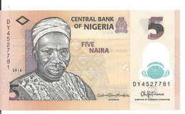 NIGERIA 5 NAIRA 2016 UNC P 38 G - Nigeria