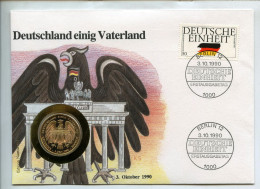 GERMANIA MEDAGLIA CADUTA MURO DI BERLINO UNIONE EST E OVEST DEUTSCHE WAHRUNGSUNION 3-10-1990 - Other & Unclassified