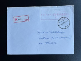 BELGIUM 1990 REGISTERED LETTER LEUVEN TO BRUSSELS 22-10-1990 BELGIE BELGIQUE RECOMMANDE - Briefe U. Dokumente