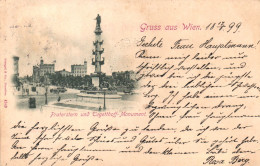 VIENNA, ARCHITECTURE, PRATERSTERN, TEGETTHOFF MONUMENT, CARRIAGE, AUSTRIA, POSTCARD - Prater