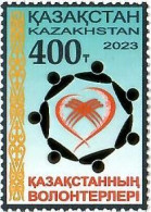 Kazakhstan 2023 . Volunteers Of Kazakhstan. 1v. - Kazakistan