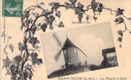 FRANCE - Souvenir De Romanèches - Le Moulin à Vent - Carte Postale Ancienne - Autres & Non Classés