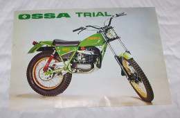 PUB PUBLICITE MOTO OSSA TRIAL 250 ET 350 CC, 1977 - Motos