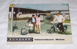 LIVRET PUB PUBLICITAIRE VELOMOTEURS VELO MOTEURS MOTO MOTOS ZUNDAPP SUPER COMBINETTE, KS 100 - Motos