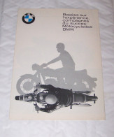 DEPLIANT PUB PUBLICITAIRE MOTO MOTOS MOTOCYCLETTES BMW R27, R50, R60, R69S - Motor Bikes