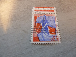 Marianne à La Nef - 25c. - Yt 1234 - Bleu Et Rouge - Oblitéré  - Année 1960 - - 1959-1960 Marianne In Een Sloep