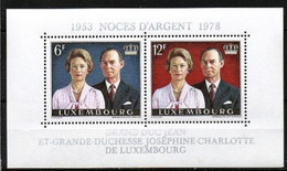 LUXEMBURG,LUXEMBOURG  1978,  Block, BF 11,  MI 962-963 SILBERHOCHZEIT,  POSTFRISCH, NEUF - Blocs & Hojas