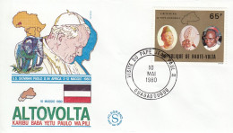 UPPER VOLTA Cover 2-53,popes Travel 1980 - Papes