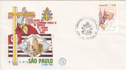 BRAZIL Cover 2-67,popes Travel 1980 - Papes