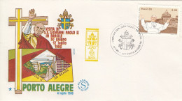 BRAZIL Cover 2-69,popes Travel 1980 - Papes