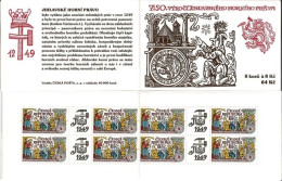 Booklet 224 Czech Republic 750 Years Of The Jihlava Iglau Mining Law 1999 - Ongebruikt