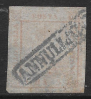 Italia Italy 1858 Antichi Stati Napoli Stemma Due Sicilie 5gr I Tavola Sa N.8 US - Napels