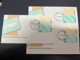 10-1-2024 (4 W 49) Australia FDC - (3 Covers) Vending Machine - 1985 Issue (birds) - FDC