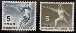 JAPAN - MH* - 1959 - # 682/683 - Ongebruikt