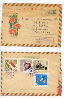 USSR 1960's Registered 6k. Airplane & Satellite Air Postal Envelope - Баку (Baku, Azerbaijan) To Bruxelles, Belgium - 1960-69