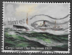 GROSSBRITANNIEN GRANDE BRETAGNE GB 2013 MERCHANT NAVY CARGO LINER CLAN MATHESON 1919  1.28£ SG 3522 MI 3516 YT 3917 SC 3 - Oblitérés