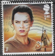 GROSSBRITANNIEN GRANDE BRETAGNE GB 2015 STAR WARS: REY  1ST USED SG 3763 MI 3800 YT 4218 SC 3440 - Oblitérés