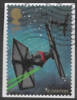 GROSSBRITANNIEN GRANDE BRETAGNE GB 2015 FROM M/S STAR WARS: TIE FIGHTERS 1ST USED SG 3783 MI 3810 YT 4244 SC 3451D - Oblitérés