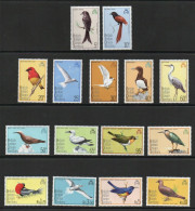 BIOT 1975 MiNr. 63 - 77 Birds  15 V   MNH ** 54.00 € - Territorio Britannico Dell'Oceano Indiano