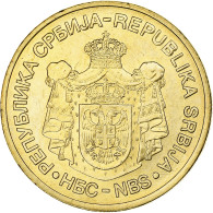 Serbie, 5 Dinara, 2007, Nickel-Cuivre, SPL, KM:40 - Serbie