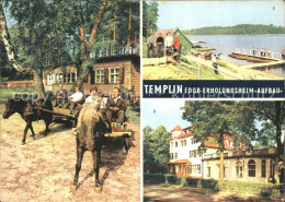 72354003 Templin FDGB Erholungsheim Aufbau Luebbeseestrand Pony Ausfahrt Templin - Templin