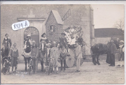 MAISONS-LES-CHAOURCE- CARTE-PHOTO- CAVALCADE - Chaource