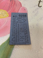 Hong Kong Old Passengers Ticket Bus In Classic Backside Attractive Rare - Storia Postale