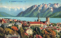 SUISSE - Lausanne - Les Alpes - Vue Générale - Carte Postale Ancienne - Lausanne