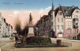 ALLEMAGNE - Crefeld - Bismarckplatz - Colorisé - Monument - Carte Postale Ancienne - Krefeld